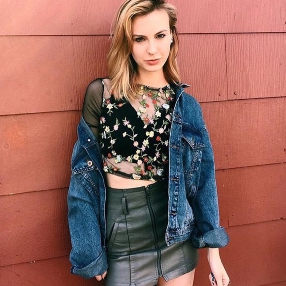 LF embroidered mesh long sleeve - Picture 2 of 3